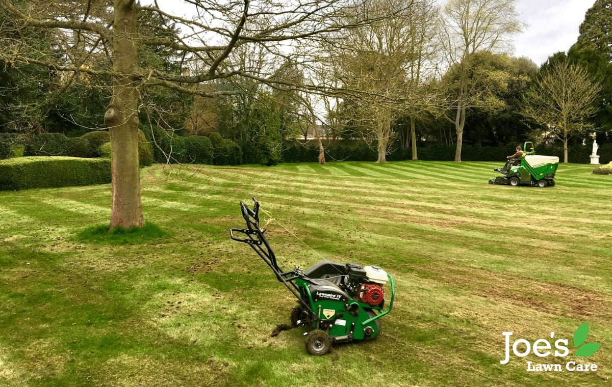 scarifying, aerating - Joe's Lawn Care