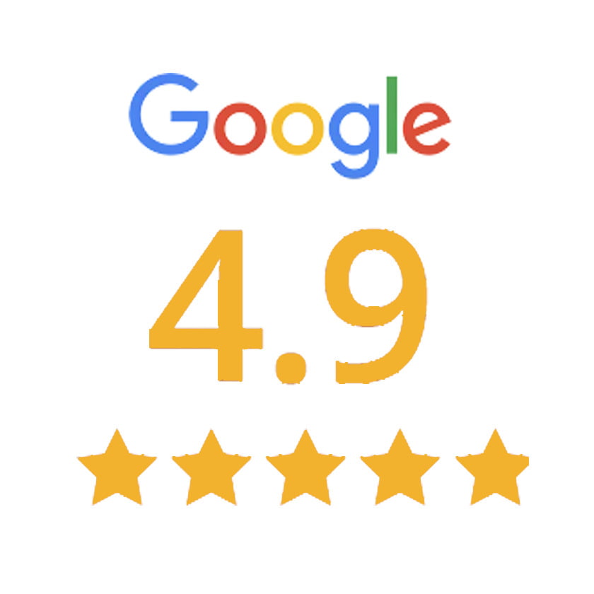 4.9 Rating on Google