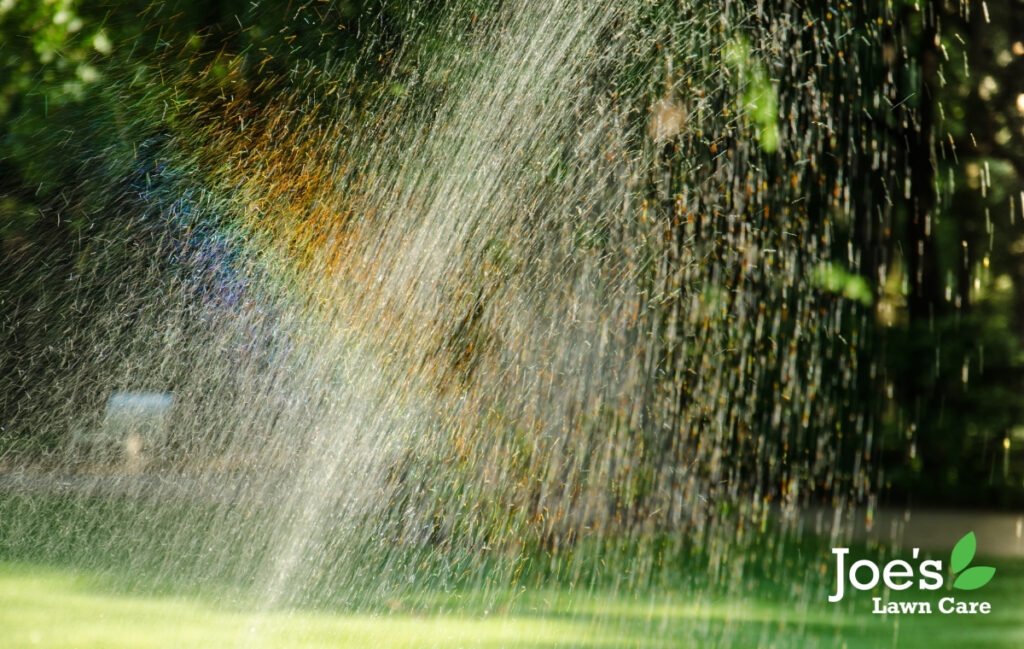 watering your grass seed lawn