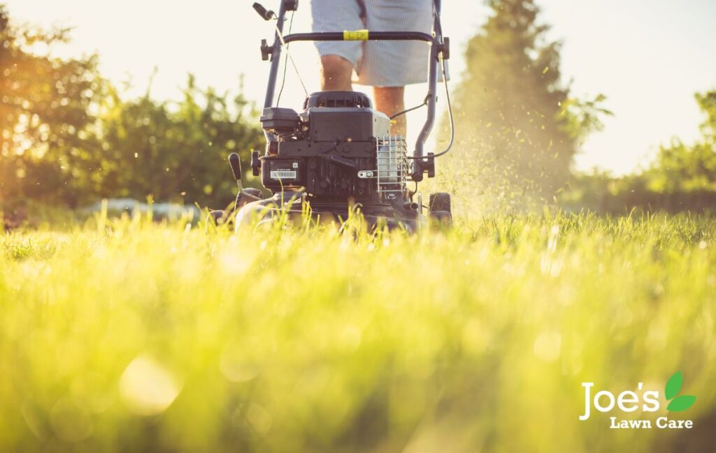 mowing your lawn during a heatwave