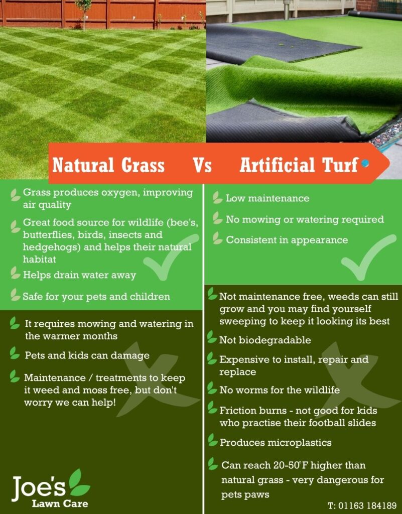 Natural grass vs. artificial turf and how to increase your property's value in lawn care